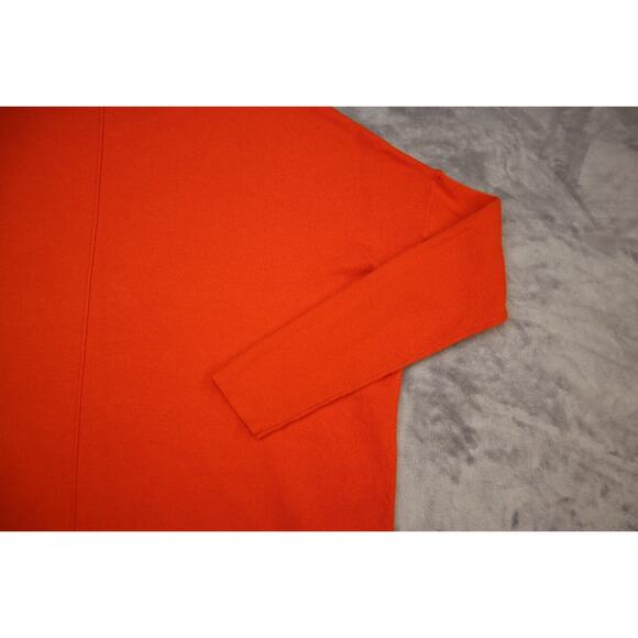 Chicos Womens Shirt 0 Orange Casual Lightweight Long Sleeve Plus Size Crewneck - Picture 15 of 16